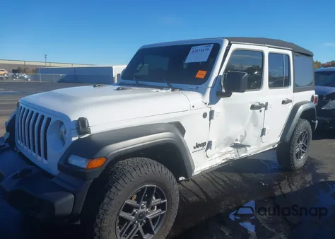 2024 Jeep Wrangler 4-Door Sport S 4X4 z USA, uszkodzony, nr VIN 1C4PJXDNXRW126161